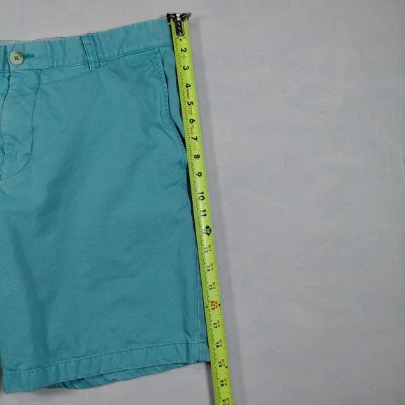 Southern Tide Skipjack Shorts Mens 35 Blue Teal Pima Cotton Modal Chino Coastal - Picture 8 of 12